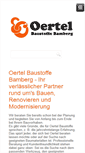 Mobile Screenshot of oertel-baustoffe.de